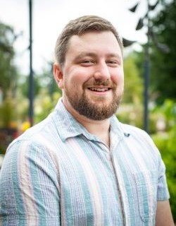 Portrait of Production Specialist Adam Potter.